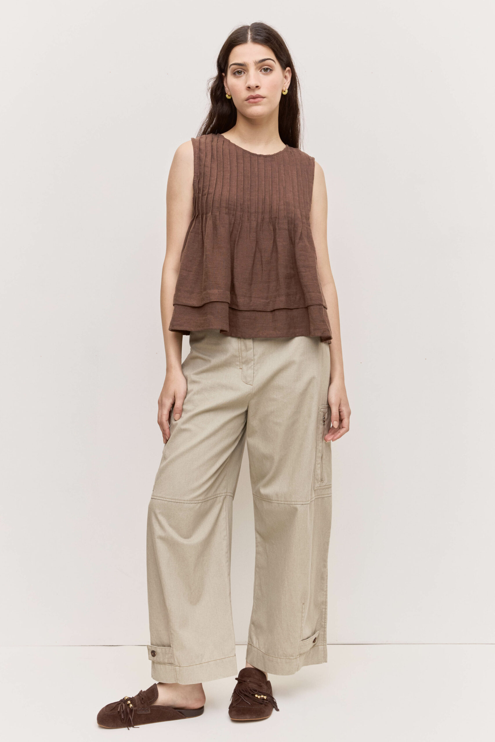 BLM685S7 _0000_BLM685S7 PAM318 (2) BLUSA PLIEGUES CORIA - Imagen 1