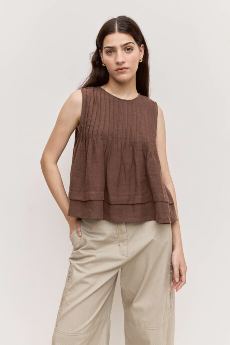 BLUSA PLIEGUES CORIA - Imagen 3
